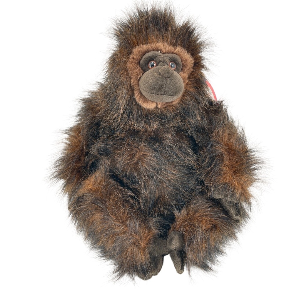 Realistic People Pals Orangutan Plush Shaggy Brown Monkey Stuffed Animal A&A Vtg
